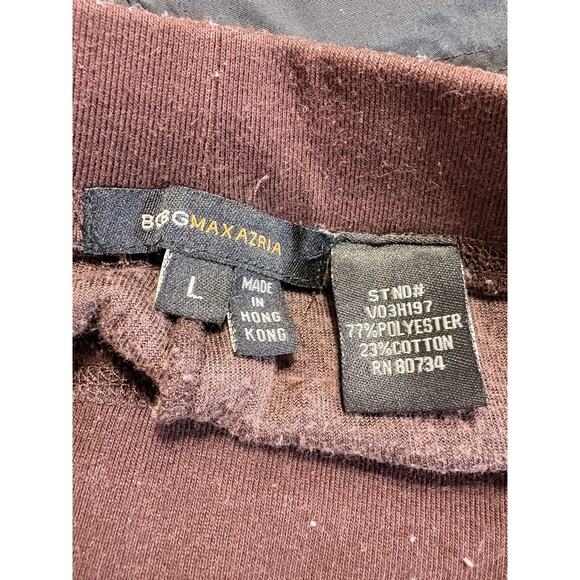 BCBGMAXAZRIA Velour Straight Leg Lounge Pant Y2K Women’s Size L Brown - Picture 3 of 3